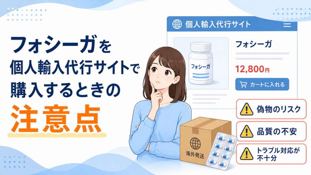 フォシーガを個人輸入代行サイトで購入するときの注意点
